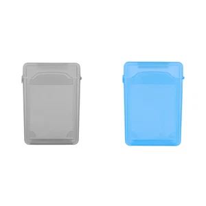 3.5 Inch IDE SATA HDD Hard Drive Disk Storage Box Plastic HDD Caddy Case(Grey) - Picture 1 of 12