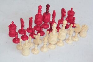 Jeu d'échecs ancien en os (57080)