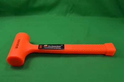 MIT Dead Blow Hammer 16 OZ,3182,Fluorescent Orange,12",NEW - Image 1 of 3