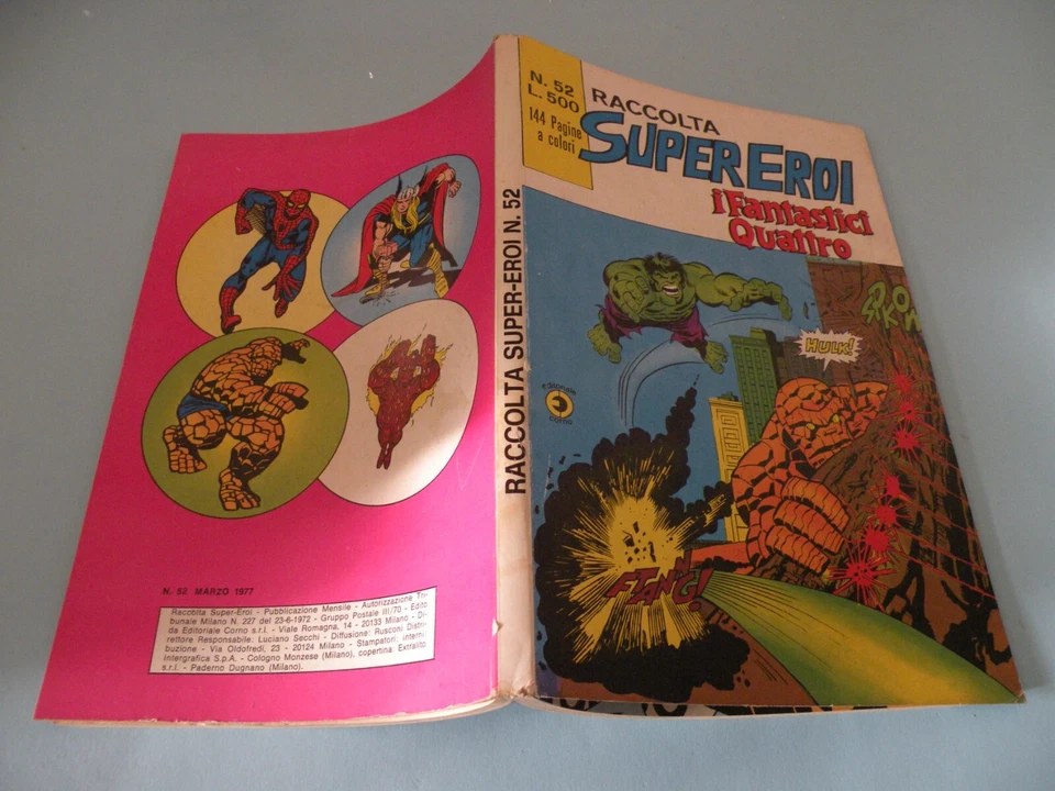 RACCOLTA SUPEREROI N° 52 (F4) CORNO 1977 ORIGINALE OTTIMO NON DI RESA - Immagine 1 di 1