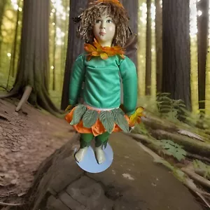 RARA bambola vintage originale Orma FAIRY porcellana/vestito dipinto a mano 18” con supporto - Foto 1 di 24