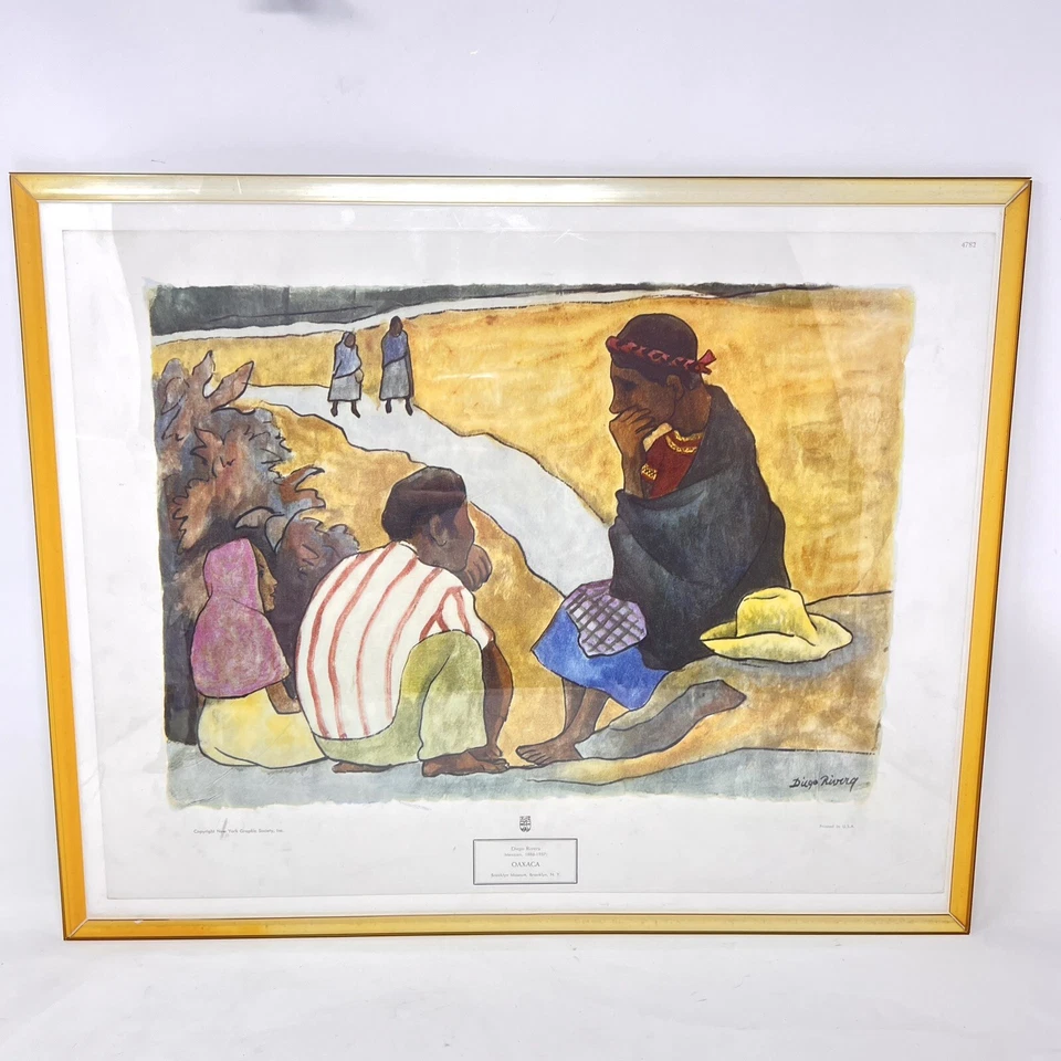 Diego Rivera Oaxaca Museo Brooklyn Impresión de Arte Enmarcado Obra de Arte Impresa en EE. UU. Foto 1 de 4