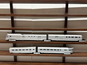 MTH 20-2250-1 Burlington Pioneer Zephyr Diesel Set 3 Rail O Scale Used - Picture 1 of 19