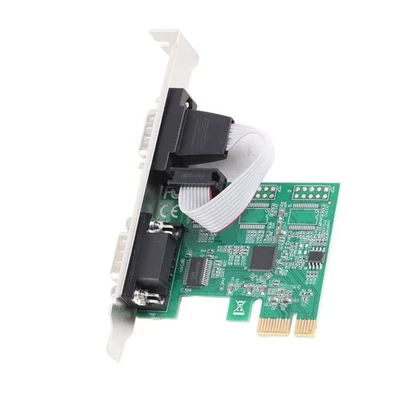 .›PCIE Serial Card Minus40 To 85℃ 2 Port PCI Express X1 To DB9 COM RS232 Convert - Image 1 of 4