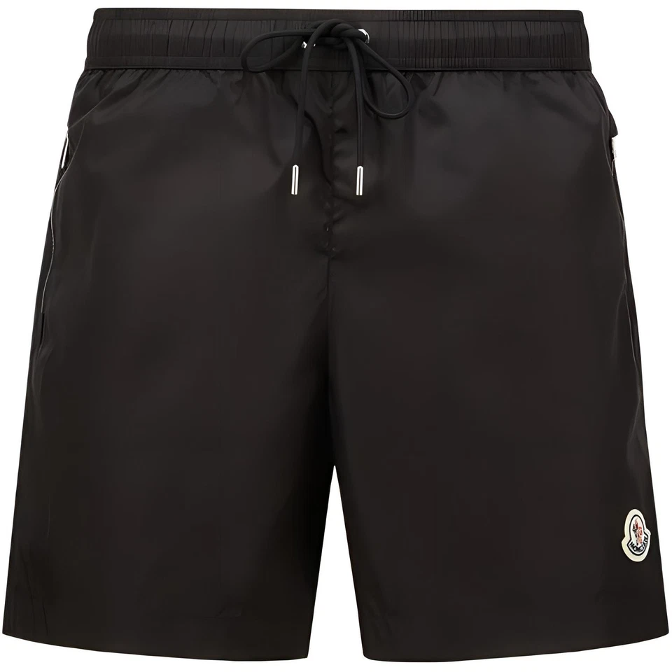 Moncler标志布贴抽绳休闲短裤 — 第 1/1 张图片