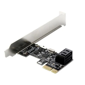 New SATA3.0 2-Port SATA III Expansion Controller Adapter Card 6G - Zdjęcie 1 z 9
