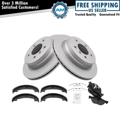 Rear Ceramic Brake Pad & Rotor Kit Fits 2012 BMW 328i Foto 1 de 4