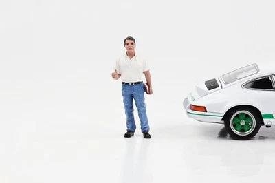 1:24 Figurina Meccanico Manager Tim T-Shirt Jeans American Diorama Figurine - Immagine 1 di 3