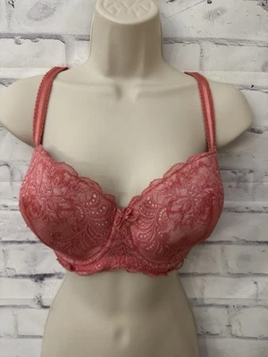 Le Mystere Bra Size 34G Sophia Lace Underwire Lined Pink - Image 1 of 4