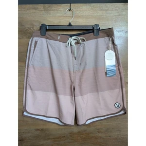 Vuori Cruise Boardshorts Herren Größe 28 Nelke Wellen Streifen Badehose Strand - Bild 1 von 3