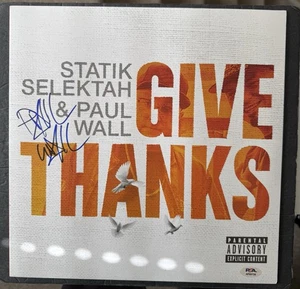 PAUL WALL SIGNED VINYL GIVE THANKS SWISHAHOUSE THE PEOPLES CHAMP PSA/DNA COA - Picture 1 of 2