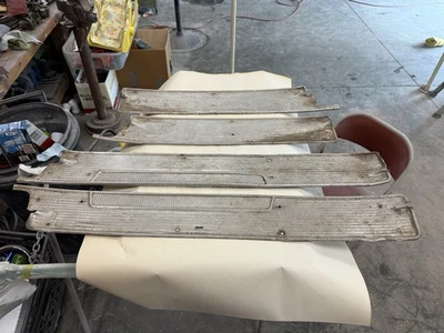 1956 Desoto 4 Door Sill Scuff Plates Chrome Trim - Image 1 of 4