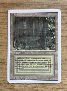 BAYOU | Rare Dual (BLACK / GREEN) Land NM/MINT UNPLAYED | Revised MTG - Picture 1 of 4