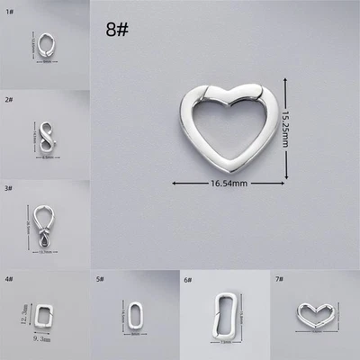 MARKENLOS S925 Sterlingsilber DIY Schmuck Hummer Verbindungsschnalle für Armband Halskette