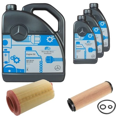 FEBI BILSTEIN Inspection set 8L MB 229.5 5W40 pour Mercedes-Benz classe C W203 - Photo 1/4