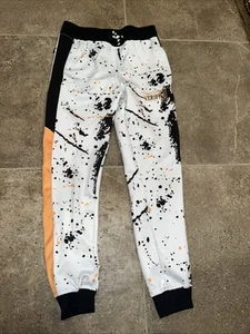 ENCRYPTED BOYS JOGGERS / Med (10-12) / Pockets / Paint Dripping Design / Stretch - Picture 1 of 9
