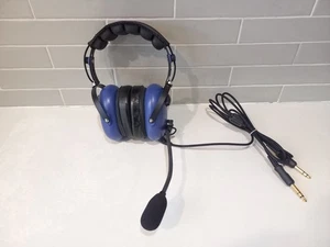 Recreational Flying Aviation Headset Headphones Dual Plug + Microphone Pilot Mic - Bild 1 von 9