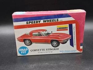 Vintage 1976 Lindberg Speedy Wheels Corvette Stingray Kit #1034 Factory Sealed  - Bild 1 von 6