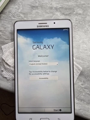 Samsung Galaxy Tab 4 SM-T230N 8 GB, Wi-Fi, 7 pulgadas - Blanco Foto 1 de 4