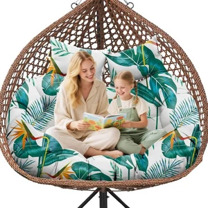 Double Egg Chair Cushion Replacement Waterproof for Outdoor Patio Hanging Bas... - Bild 1 von 6