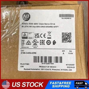 Neu Allen Bradley 2198-C4004-ERS Ser A Kinetix 5300 Servoantrieb 2198C4004ERS - Bild 1 von 3