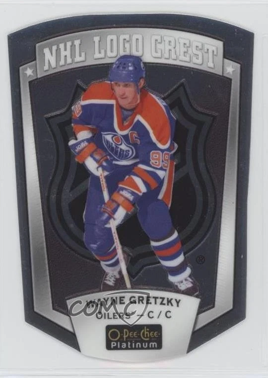 2016-17 O-Pee-Chee Platinum NHL Logo Crest Die-Cuts Wayne Gretzky #NHLLD-1 HOF - Image 1 of 2