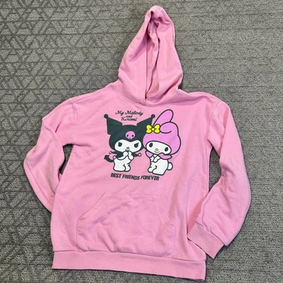 My Melody and Kuromi Pink Hoodie - Best Friends Forever - Kids XL - Image 1 of 4