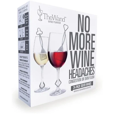 Purificador de varitas de vino PureWine, 24 filtros de vino removedor histaminas sulfito - Ma... Foto 1 de 4