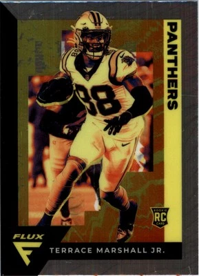 2021 Panini Chronicles Flux Rookies #16 Terrace Marshall Jr. - FB - Image 1 of 2