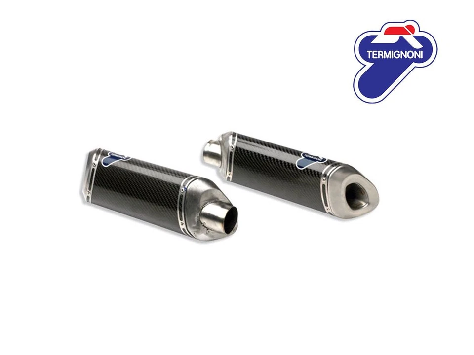 96198609B PAR DE SILENCIADORES DE CORRIDA TERMIGNONI CARBONO PARA DUCATI 1198 - Imagem 1 de 1