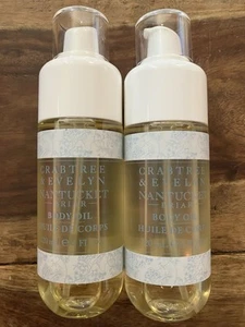 (2x Pack) Crabtree & Evelyn Nantucket Briar Body Oil 4oz/  120ml Huile De Corps - Picture 1 of 3