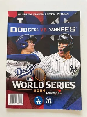 2024 World Series Program Dodgers Yankees Shohei Ohtani Aaron Judge WS Baseball - Image 1 of 4