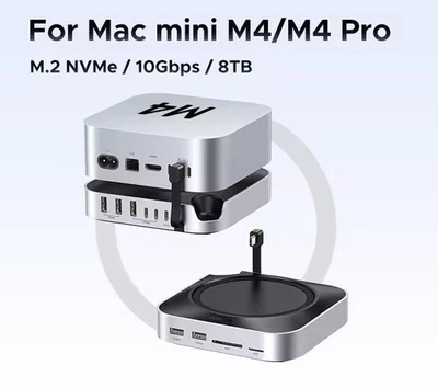 Ugreen 10-in-1 USB C Docking Station for Mac mini M4 Pro M.2 NVMe 4k@240Hz #8 - Image 1 of 4