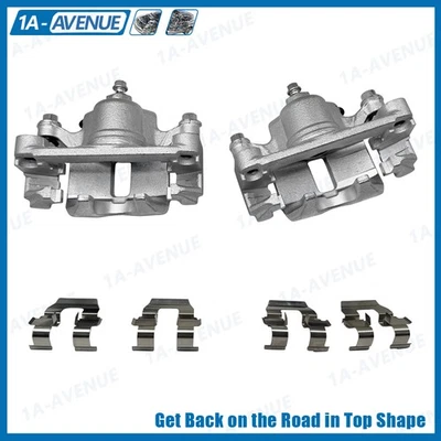 NEW Rear Brake Calipers w/ Bracket Pair for 2000-2010 Chevy Impala single piston Foto 1 de 4