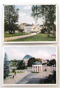 Lote de 2 postales FRANZENSBAD Bohemia Františkovy Lázně 1942 franqueado - Imagen 1 de 2