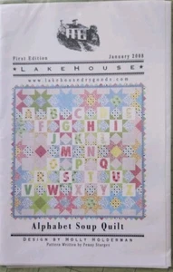 Alphabet Soup Quilt Pattern , Holderman & Sturges, 2008, Quilts Illustrated - Picture 1 of 2