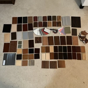 100+ Random Surface Wood Designer Samples Veneer Molding Laminate Sample Variety - Bild 1 von 18