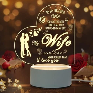 Regalos Para Esposa Regalos Del Dia De San Valentin Para Ella Aniversario Boda - Picture 1 of 7