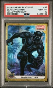 Black Panther #82 Yellow Rainbow PSA 10 Upper Deck 2023 Marvel Platinum - Picture 1 of 3