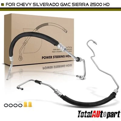2x Power Steering Pressure Hose Assy for GMC Sierra 2500 HD 3500 HD Chevy 6.0L - Image 1 of 4