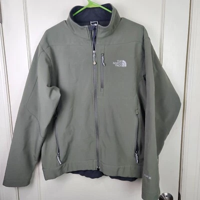 The North Face Apex 仿生软壳夹克外套男式尺寸:L Sage 绿色 — 第 1/4 张图片