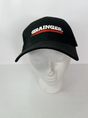 Gorra de béisbol negra ajustable con logotipo de Grainger Industrial Supplies Foto 1 de 4
