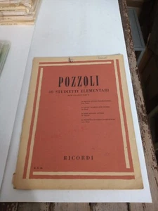 30 STUDIETTI ELEMENTARI PER PIANOFORTE POZZOLI RICORDI - Picture 1 of 1