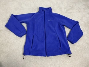 Columbia Jacket Womens Large Purple Fleece Full Zip Pockets Outdoors Ladies - Picture 1 of 13