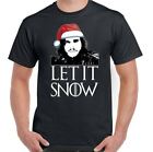 Game Of Thrones T-Shirt Mens Christmas Let It Snow Funny Jon GOT TV Womens Top