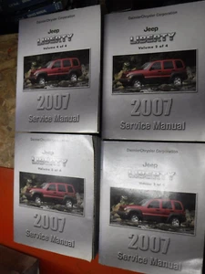 2007 JEEP LIBERTY ORIGINAL FACTORY SERVICE MANUAL 4 VOLUME SET GAS DIESEL - Picture 1 of 19
