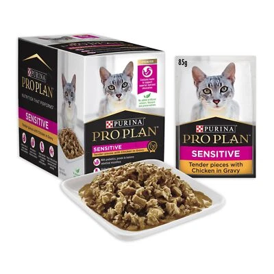 Pro Plan Cat Sensitive Wet Cat Food Pouches - image 1 of 3