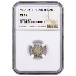 Random Date (c. 1450-1620) Hungary Madonna & Child Silver Denar NGC XF45 ... - Picture 1 of 4