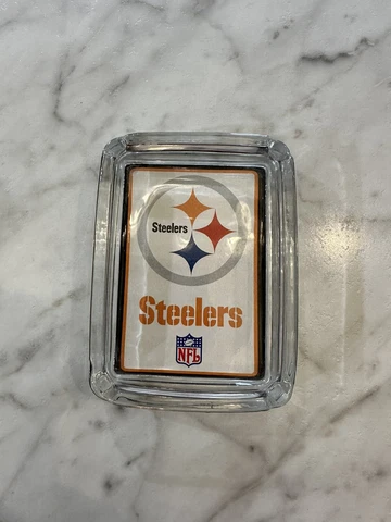 Pittsburgh Steelers Ash Tray Waterfall Glass Collection Cover