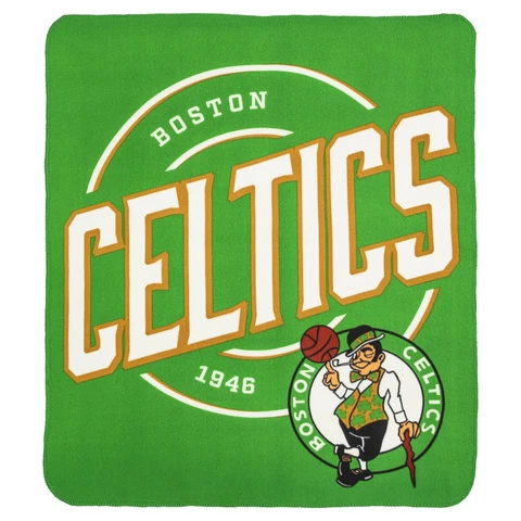 Boston Celtics NBA Fleece CAMPAIGN Throw Brush Blanket Cover